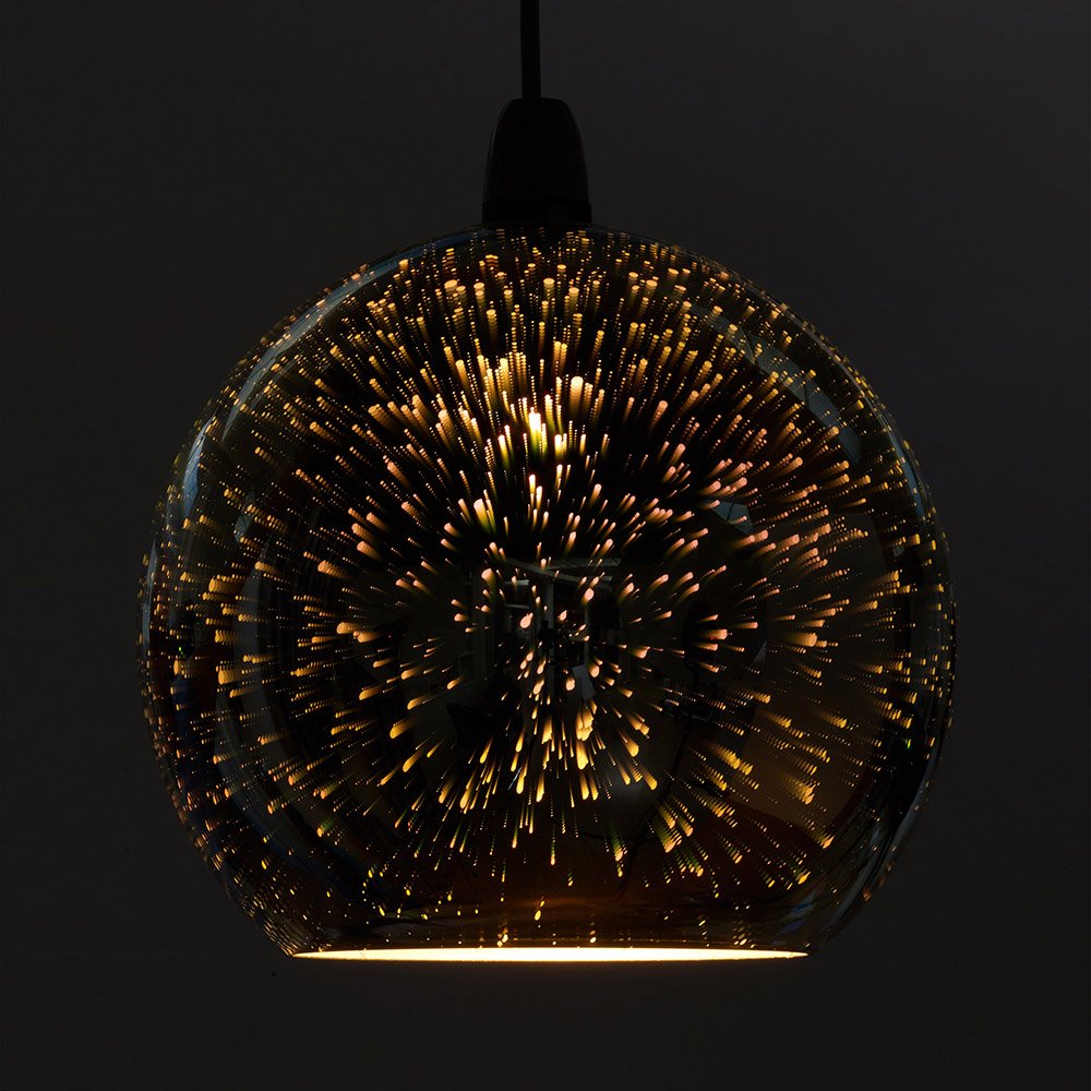 Zodiac Firework Effect Glass Ball Ceiling Light Shade
