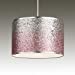 Mallow Pink and Silver Ombre Glitter Ceiling Light Shade