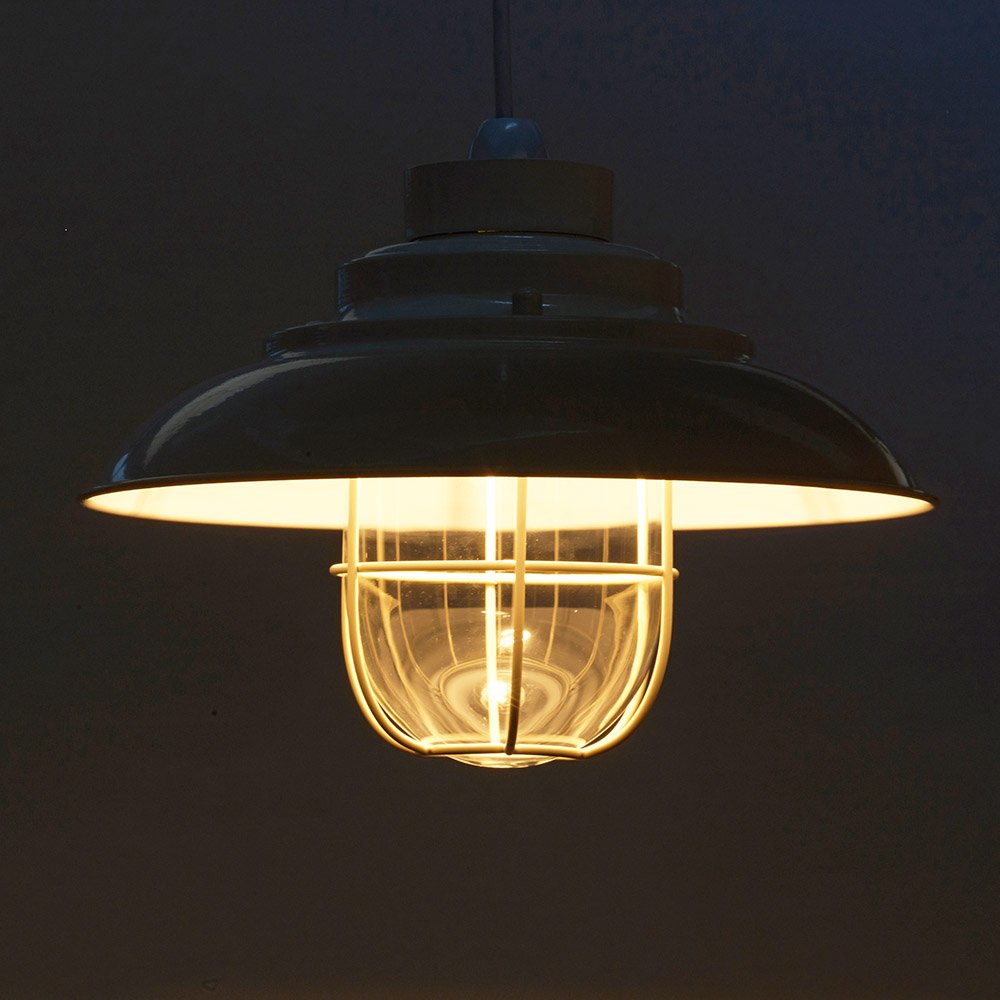 Worcester Fisherman Style Metal Non Electrical Ceiling Light, Cream