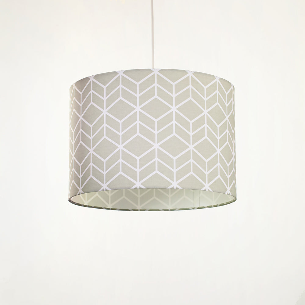 Vector Geometric Pendant Drum Light Shade