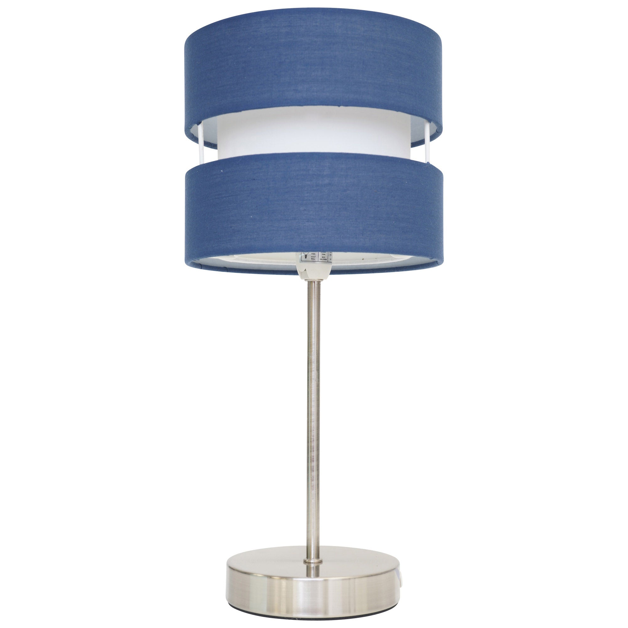 Contemporary Two Layer Fabric Shade Table Lamp