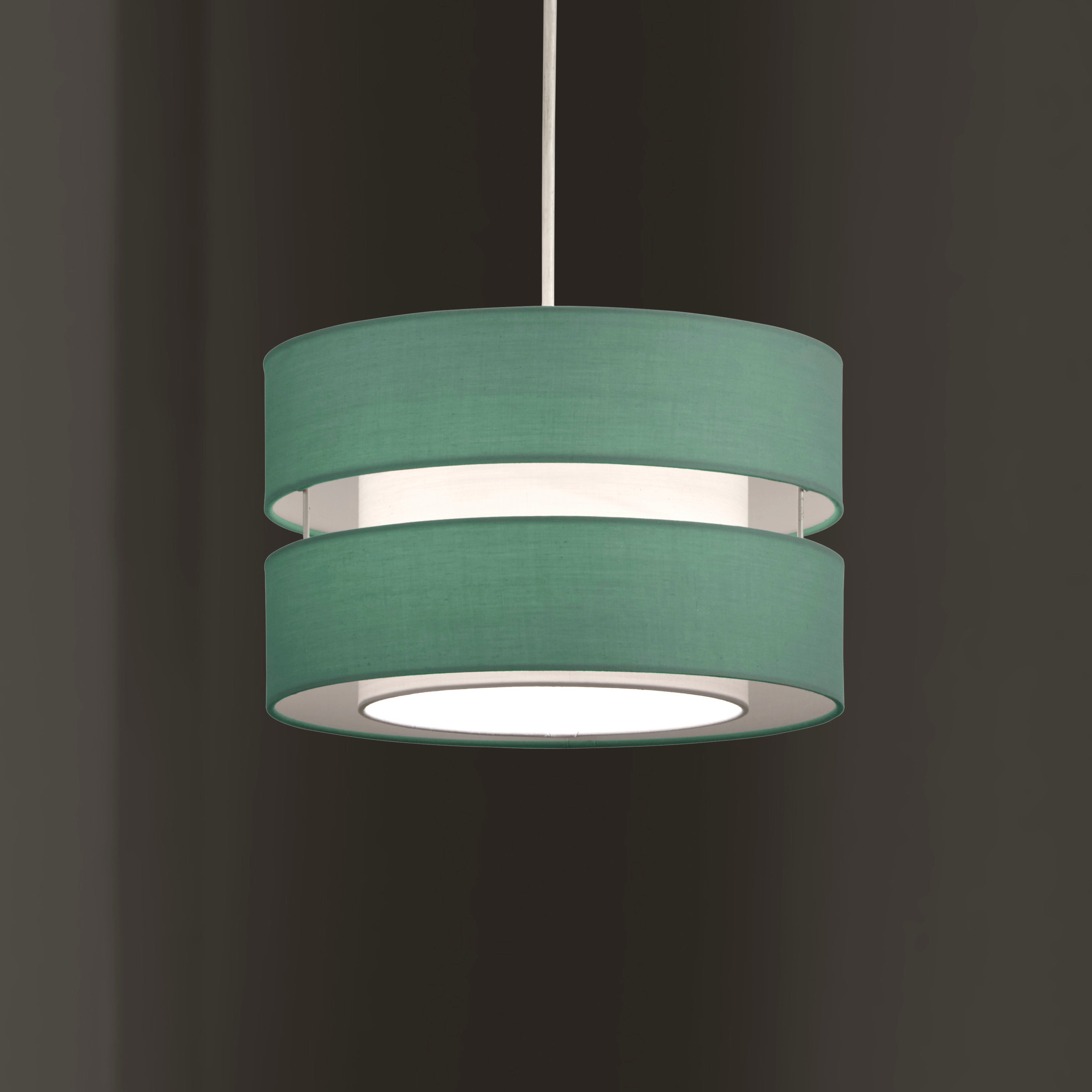Layer Fabric Ceiling Light Shade Black, Yellow Ochre, Grey, Navy, Duck Egg and Wine