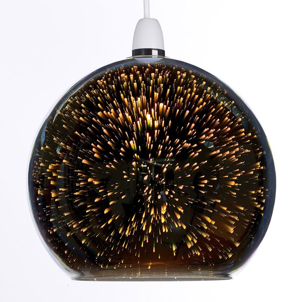 Zodiac Firework Effect Glass Ball Ceiling Light Shade