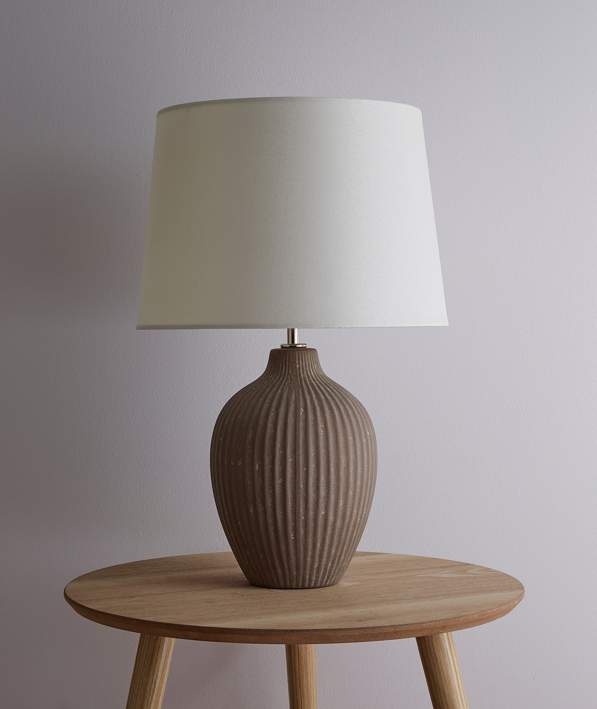 Nora 51cm Ceramic Table Lamp With Cream Shade