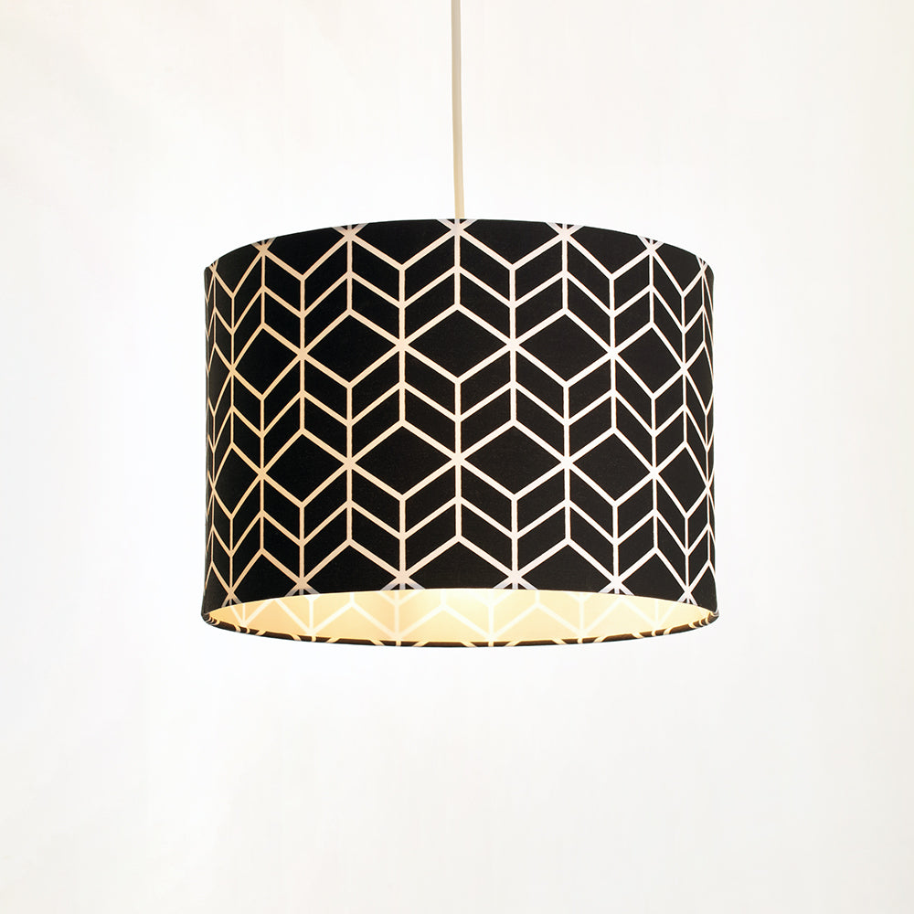 Vector Geometric Pendant Drum Light Shade