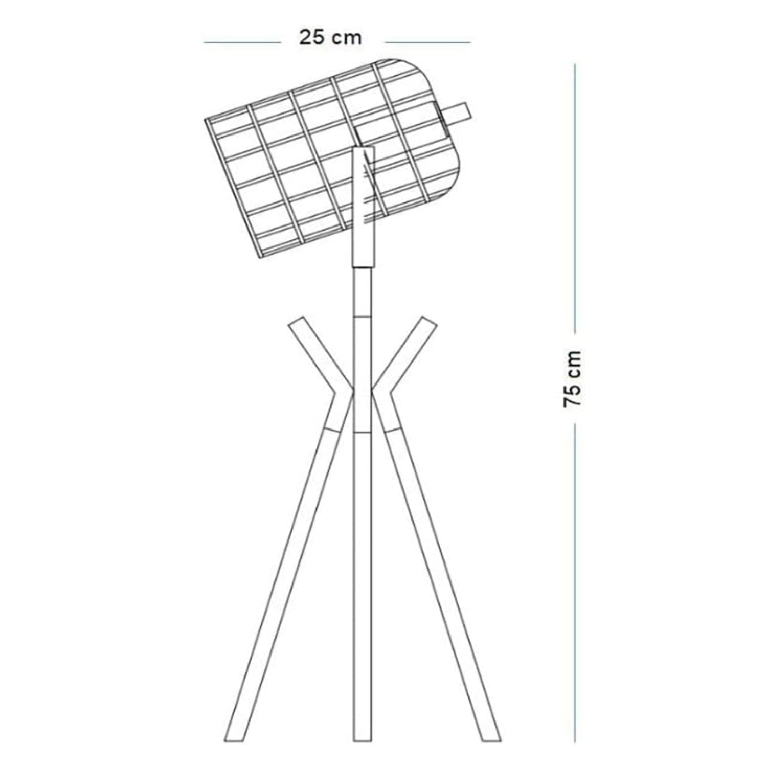 K LIVING Tripod Copper Table Lamp and Floor Lamp option with an Industrial Metal Cage Style and a Polished copper and Black finish