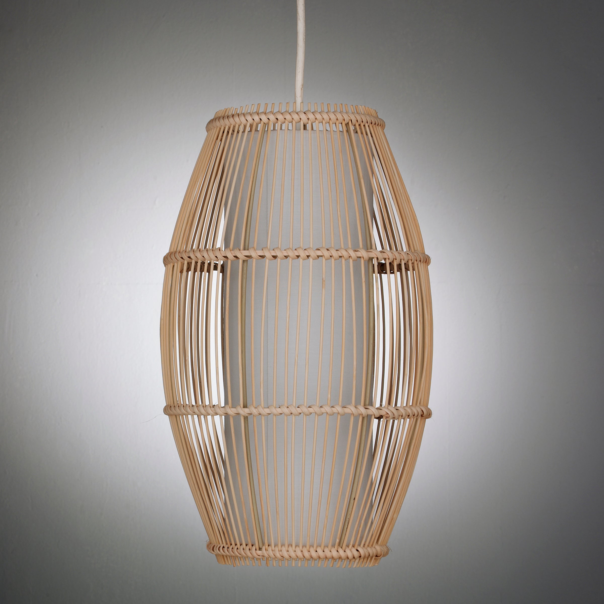 Natural Bamboo Basket Ceiling Lightshade