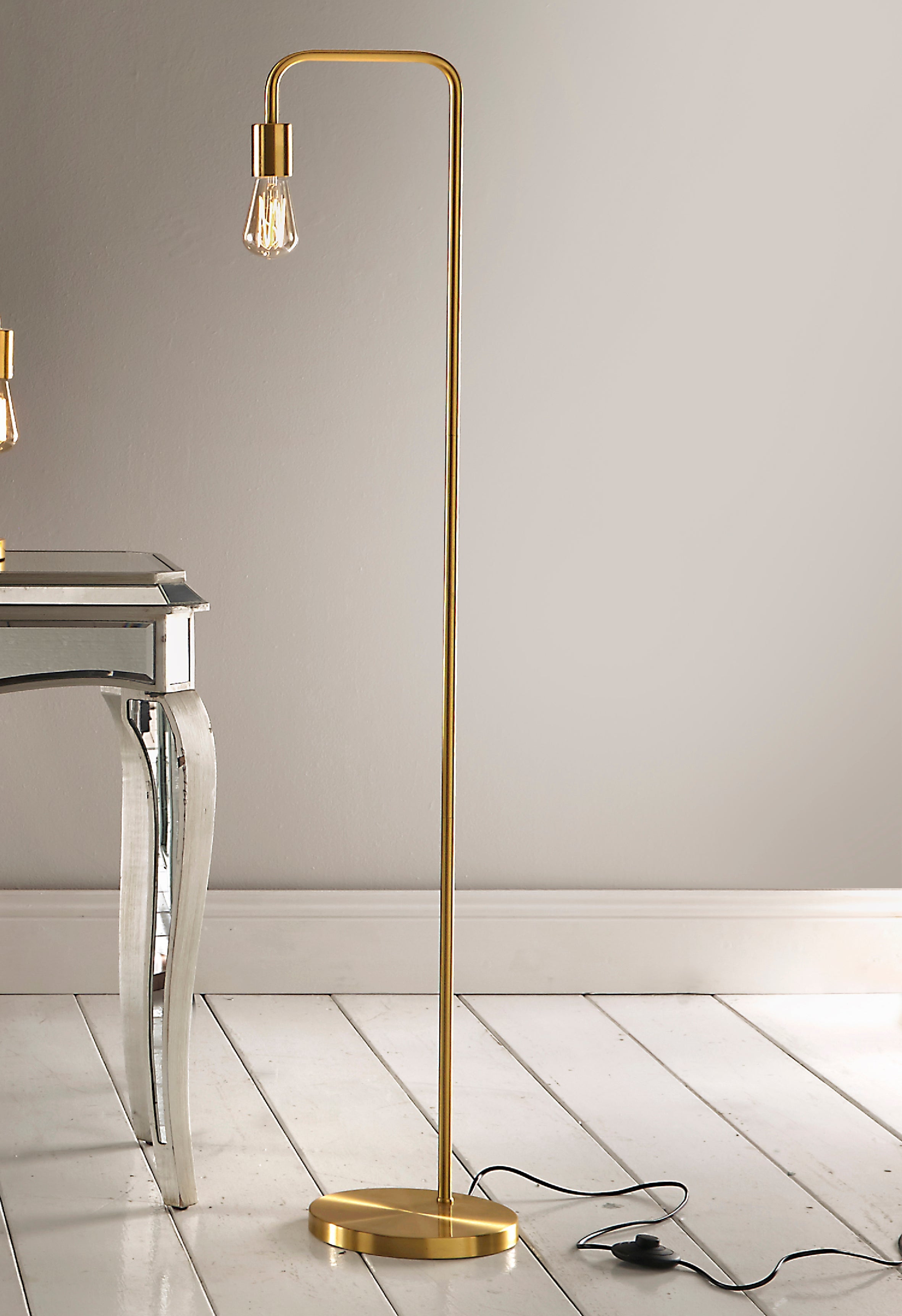 Industrial Style Retro Table lamps and Floor lamps, best used with Filament Style Led Bulbs available in various colours