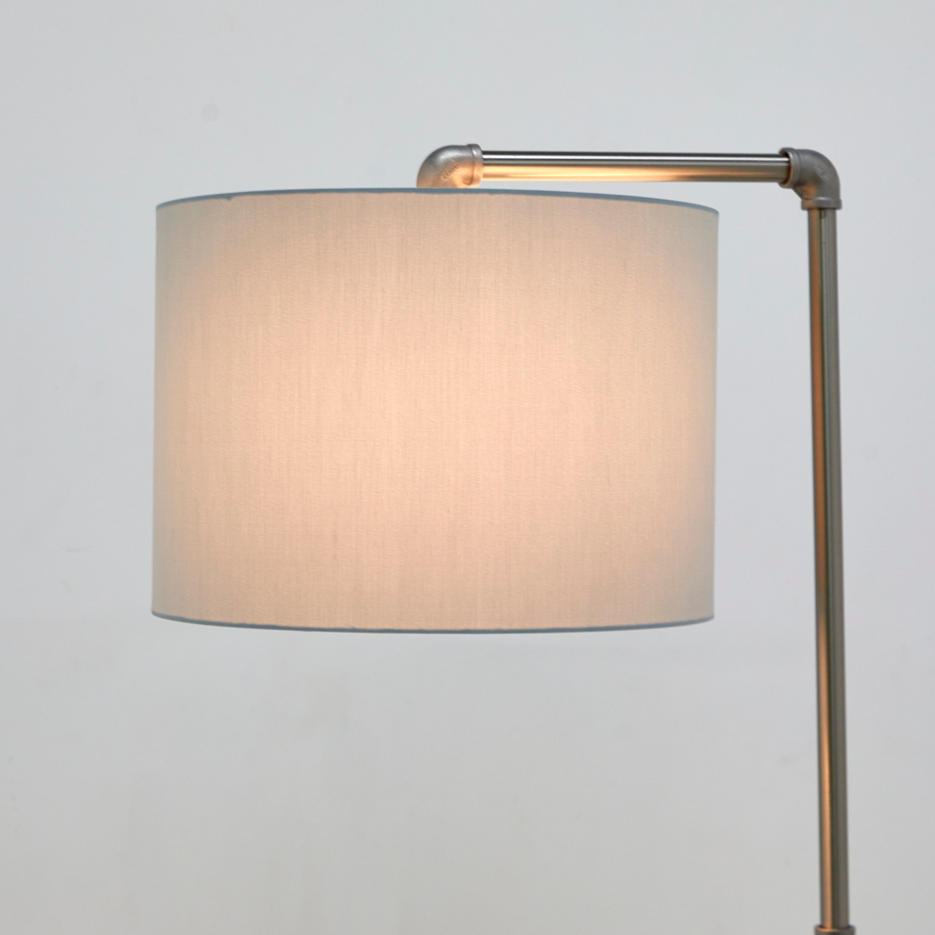 Brooklyn Industrial Vintage Metal Lamp with Cotton Shade