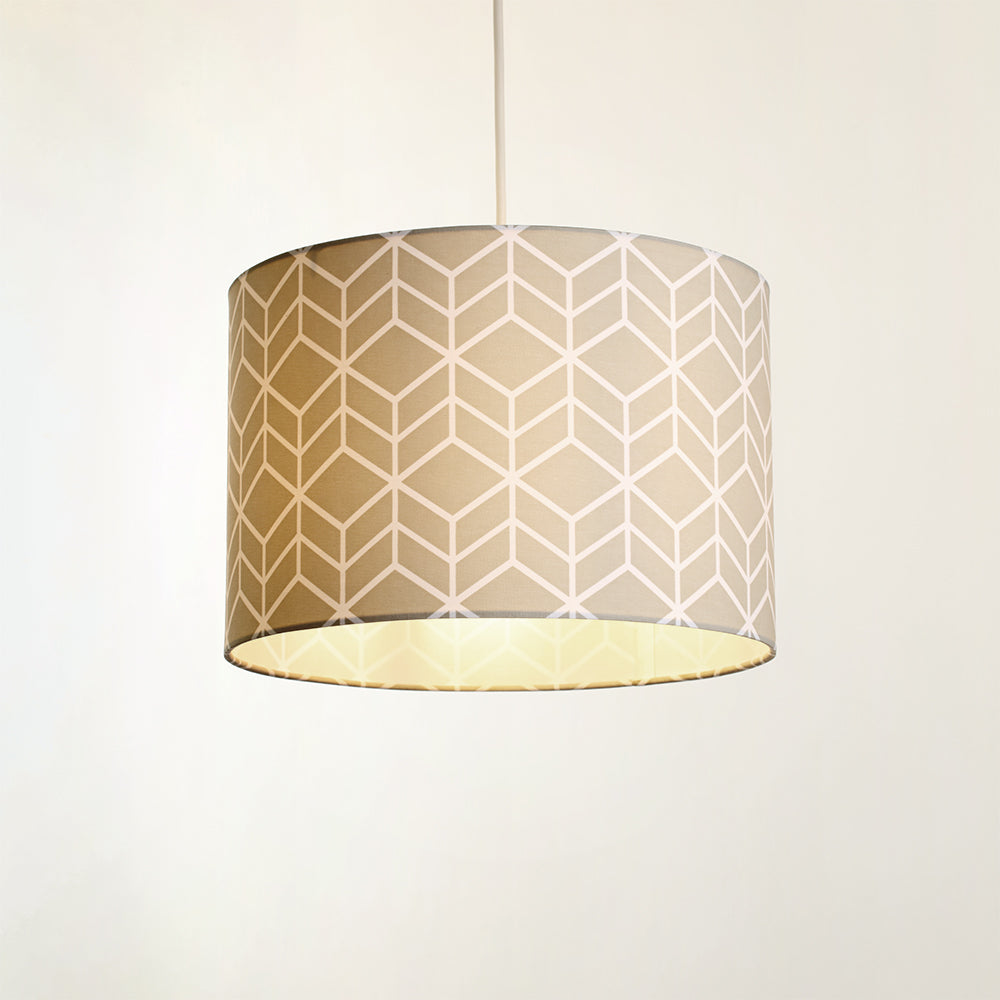 Vector Geometric Pendant Drum Light Shade