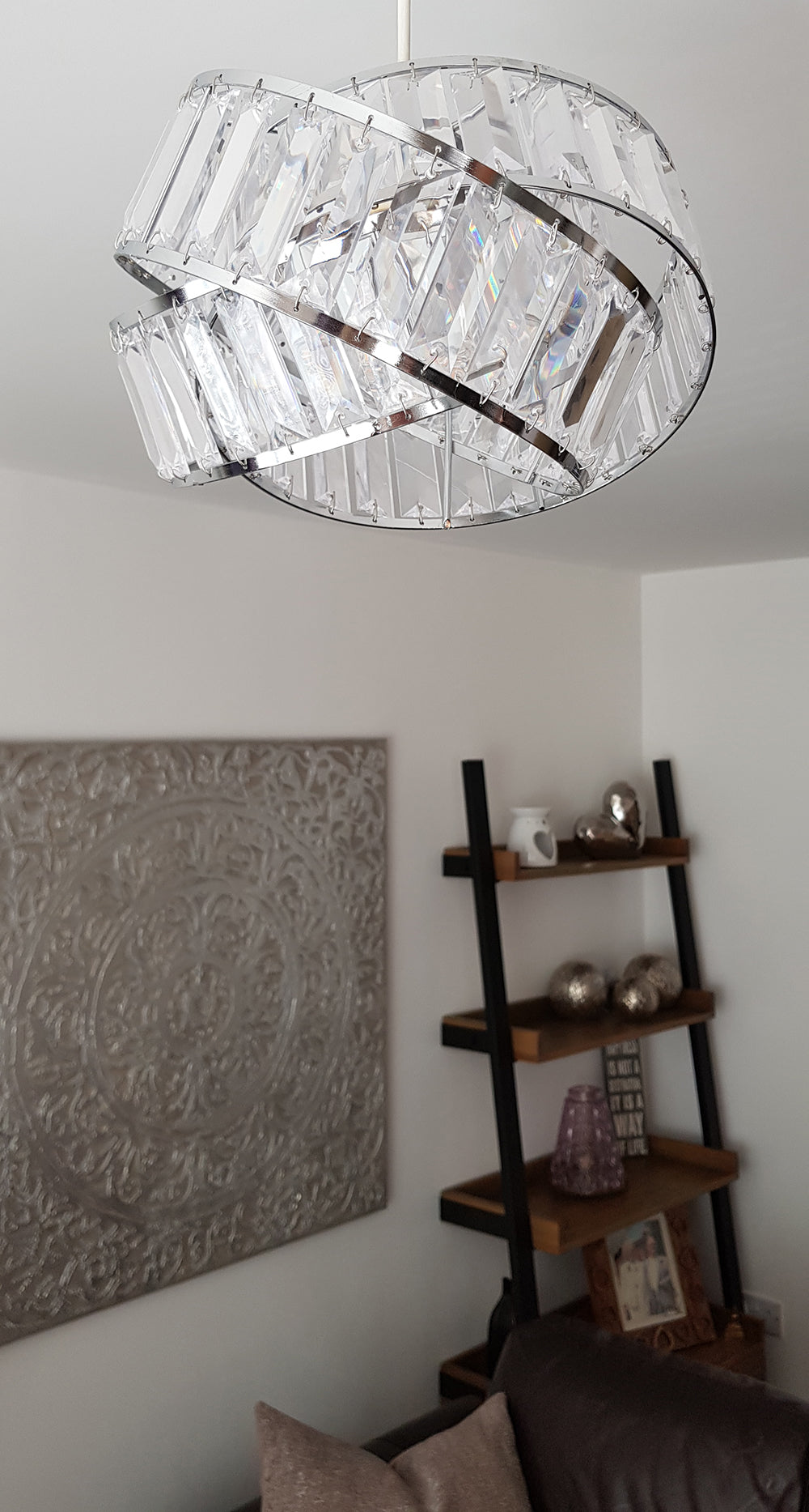 Brompton Chrome Non Electrical Ceiling Pendant
