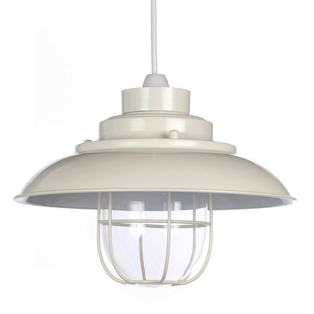 Worcester Fisherman Style Metal Non Electrical Ceiling Light, Cream