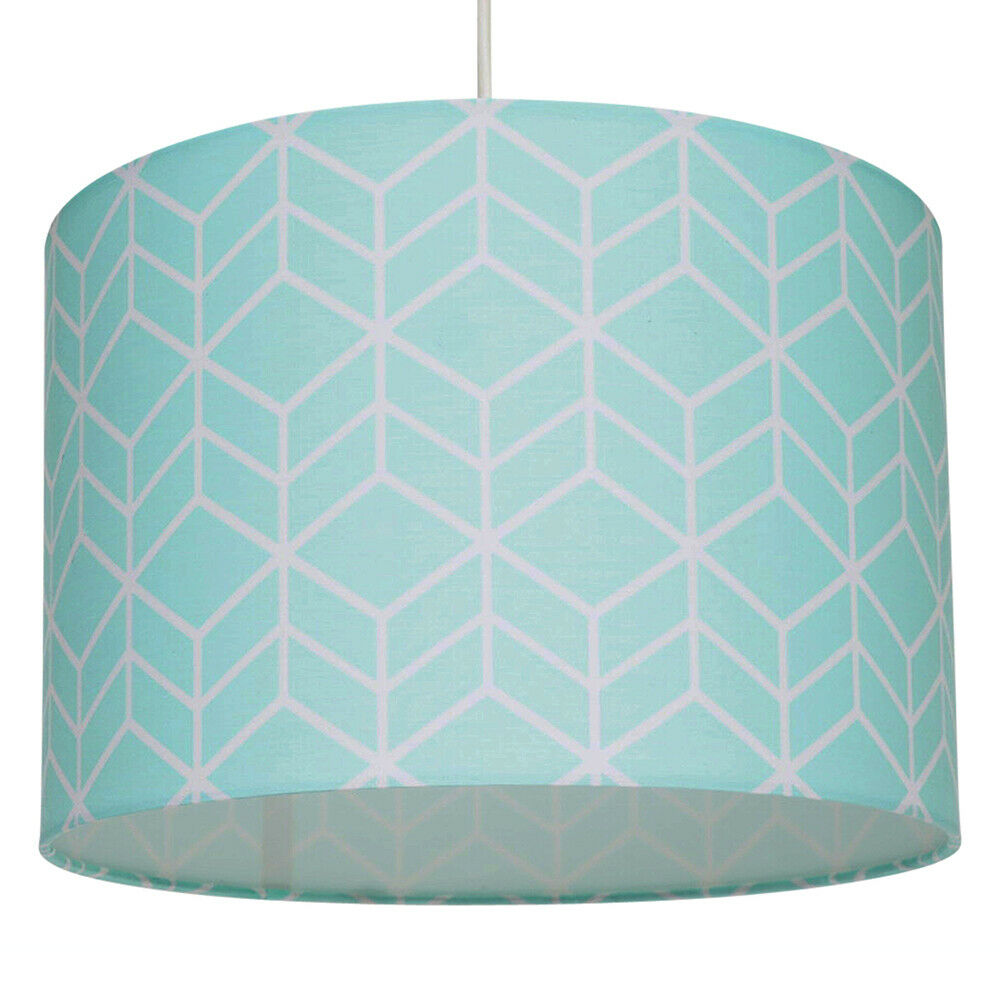 Vector Geometric Pendant Drum Light Shade