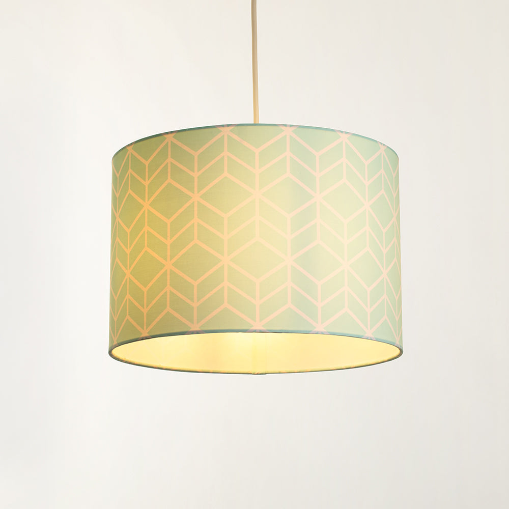 Vector Geometric Pendant Drum Light Shade
