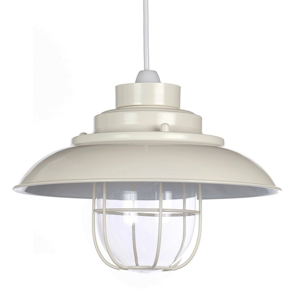 Worcester Fisherman Style Metal Non Electrical Ceiling Light, Cream