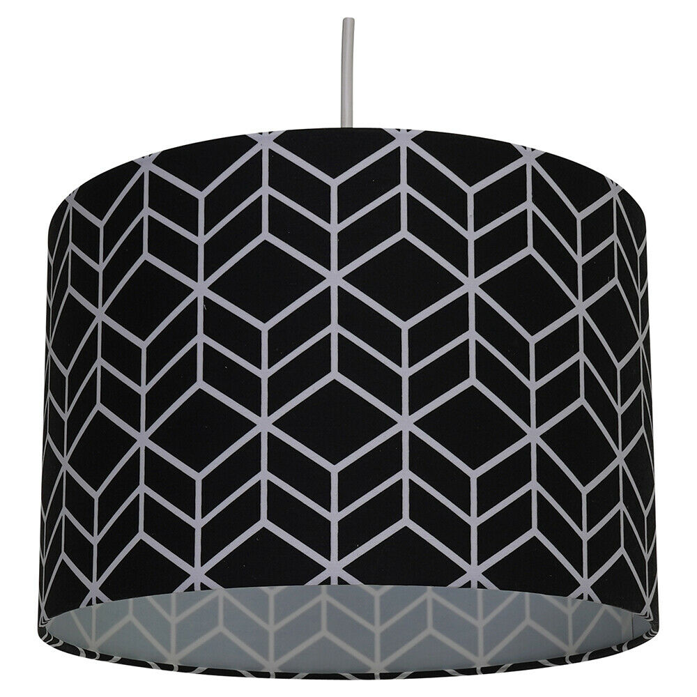 Vector Geometric Pendant Drum Light Shade