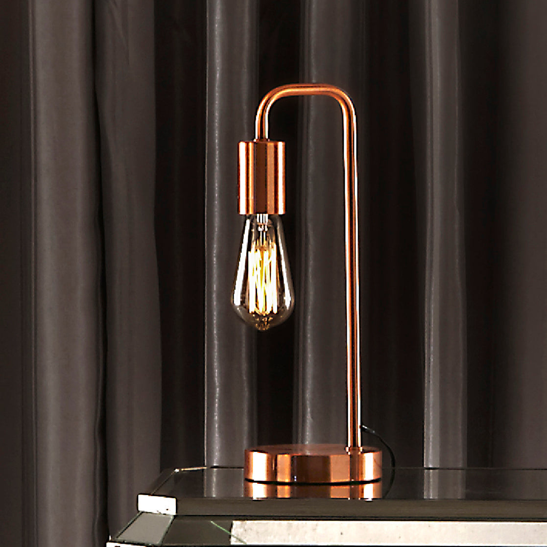 Industrial Style Retro Table lamps and Floor lamps, best used with Filament Style Led Bulbs available in various colours