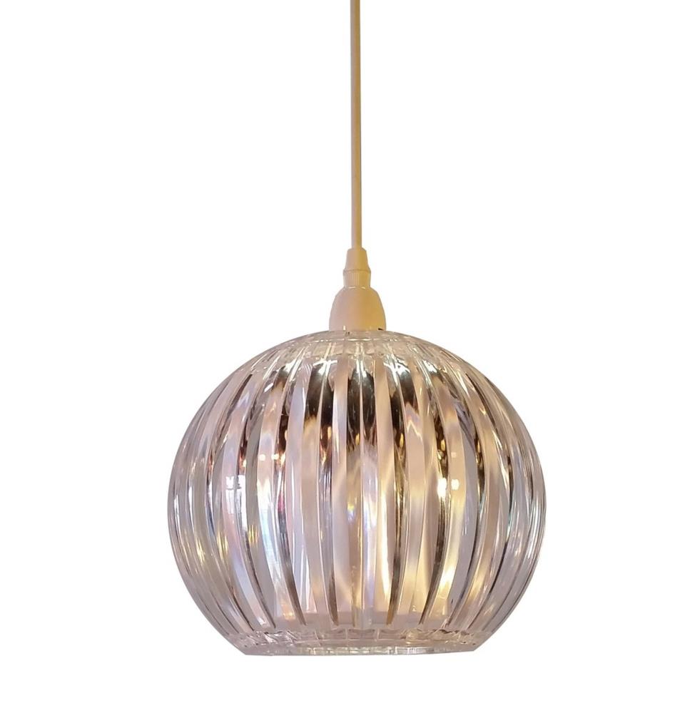 Kliving Lancia Clear Acrylic Stripe Goblet Pendant Ceiling Light