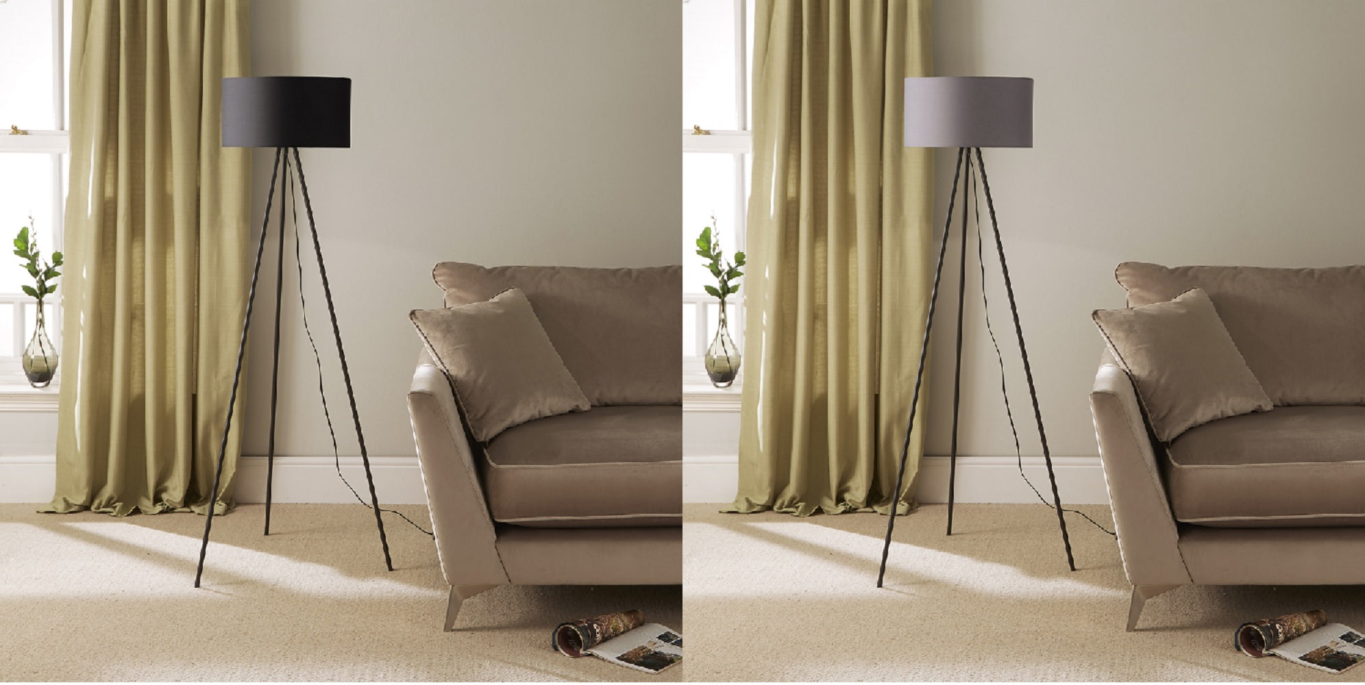 Leena Minimalist Metal Tripod Floor Lamp