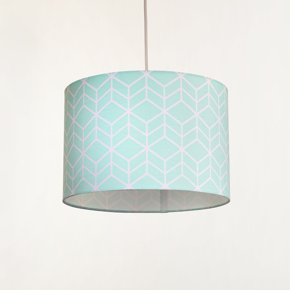 Vector Geometric Pendant Drum Light Shade