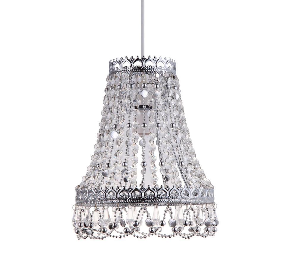 Kliving Denbury Beaded Non Electric Pendant Chandelier, Chrome