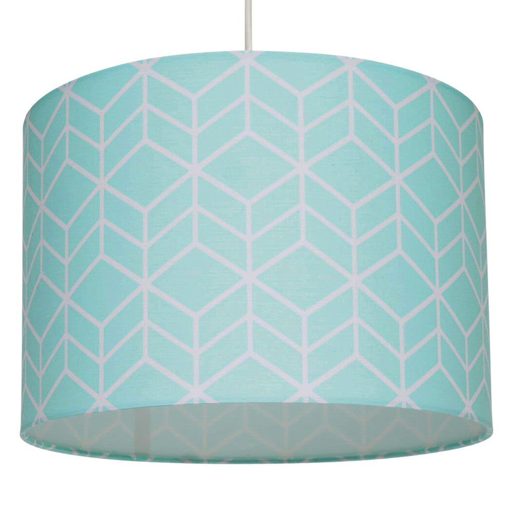 Vector Geometric Pendant Drum Light Shade