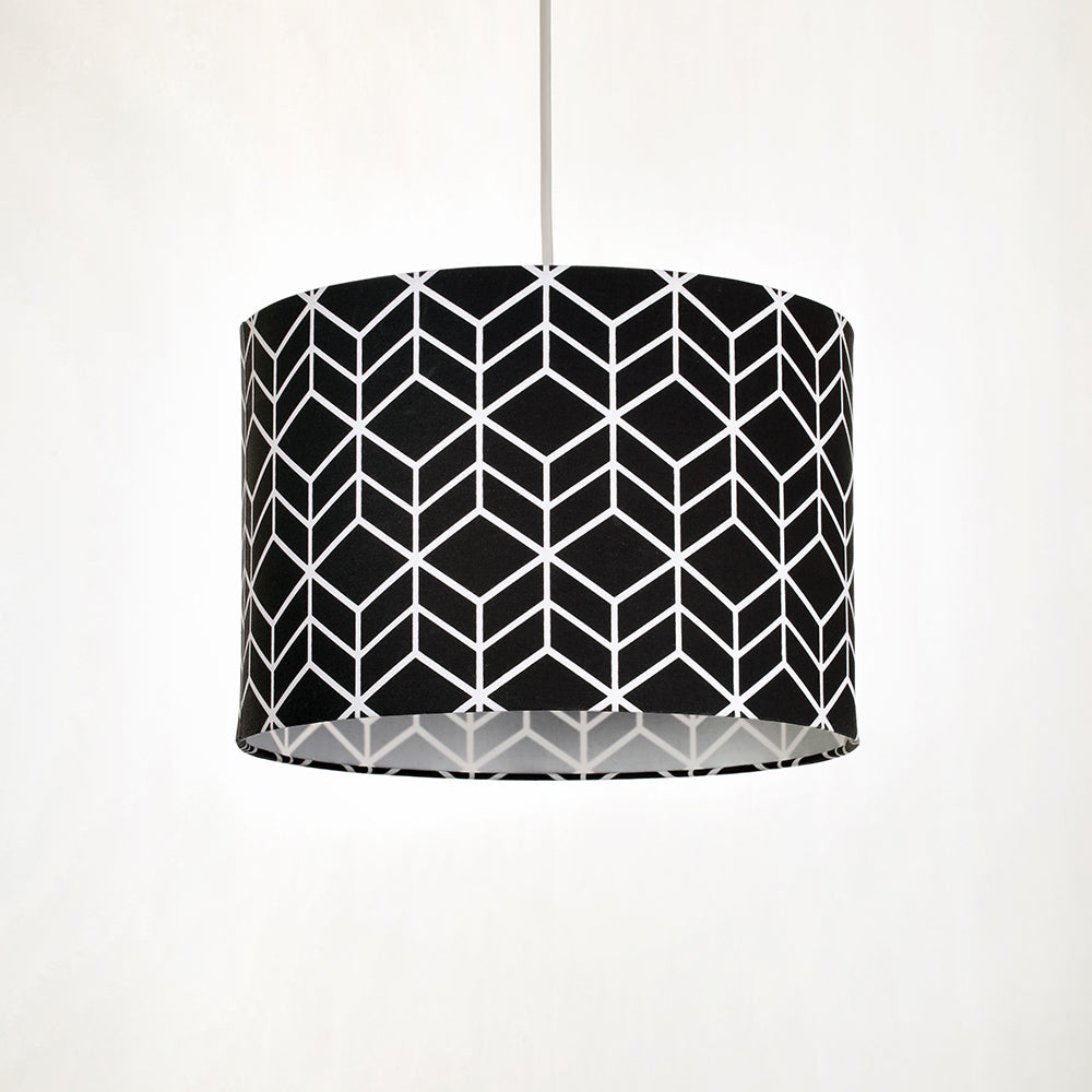 Vector Geometric Pendant Drum Light Shade
