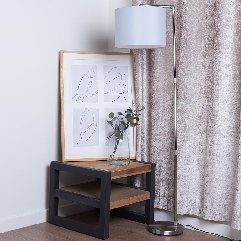Brooklyn Industrial Vintage Metal Lamp with Cotton Shade