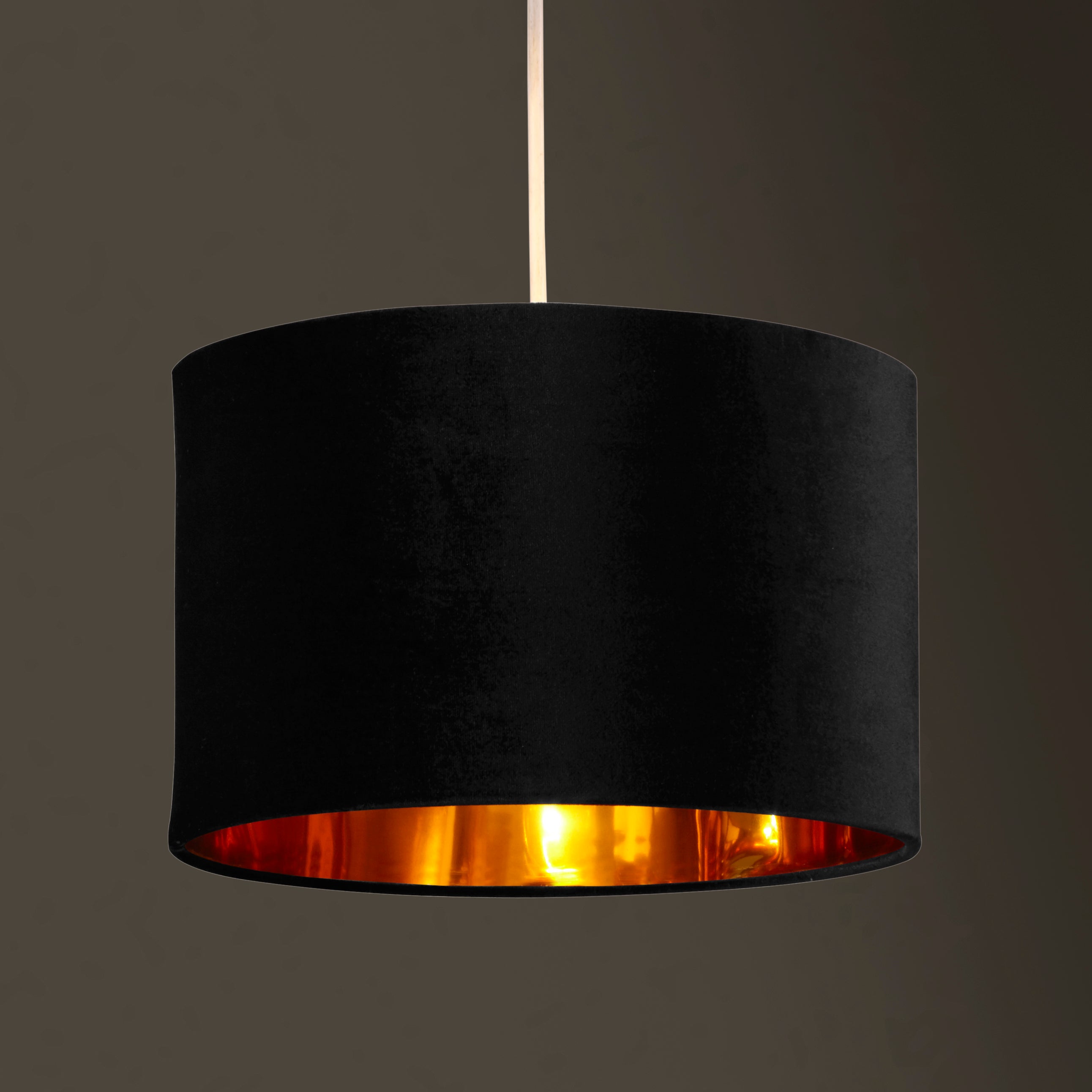 Deco Velvet & Metallic Finish Drum Light Shade