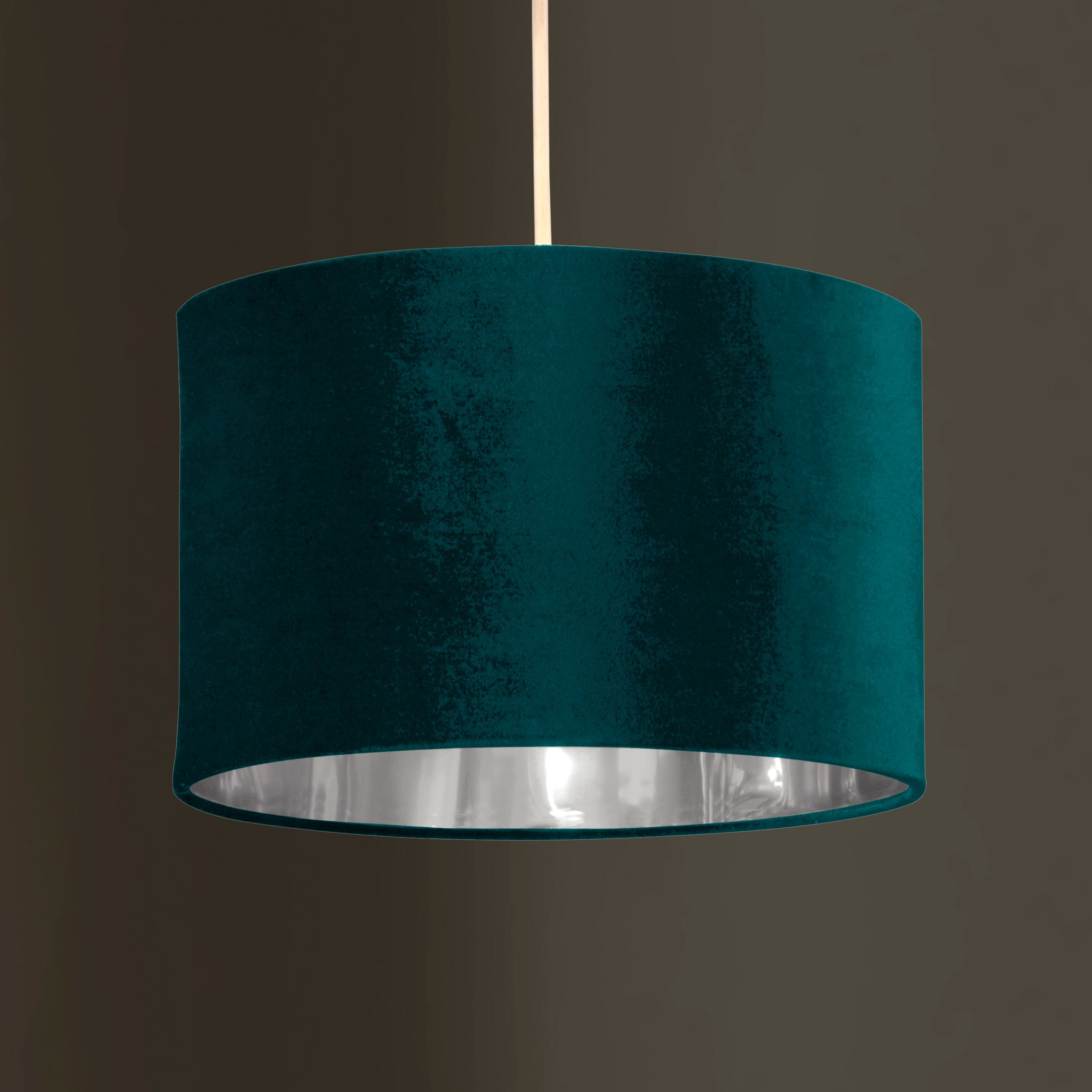 Deco Velvet & Metallic Finish Drum Light Shade