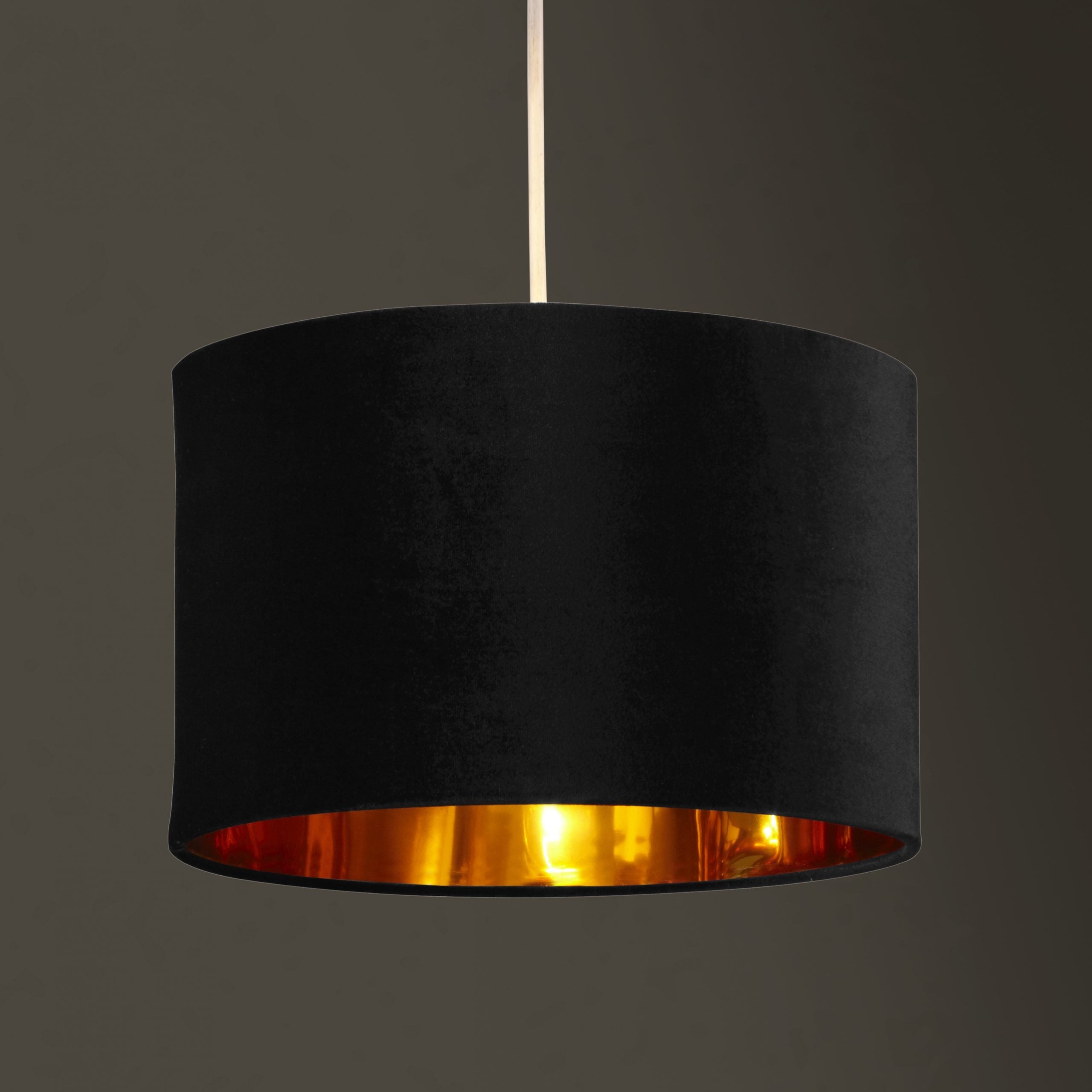 Deco Velvet & Metallic Finish Drum Light Shade