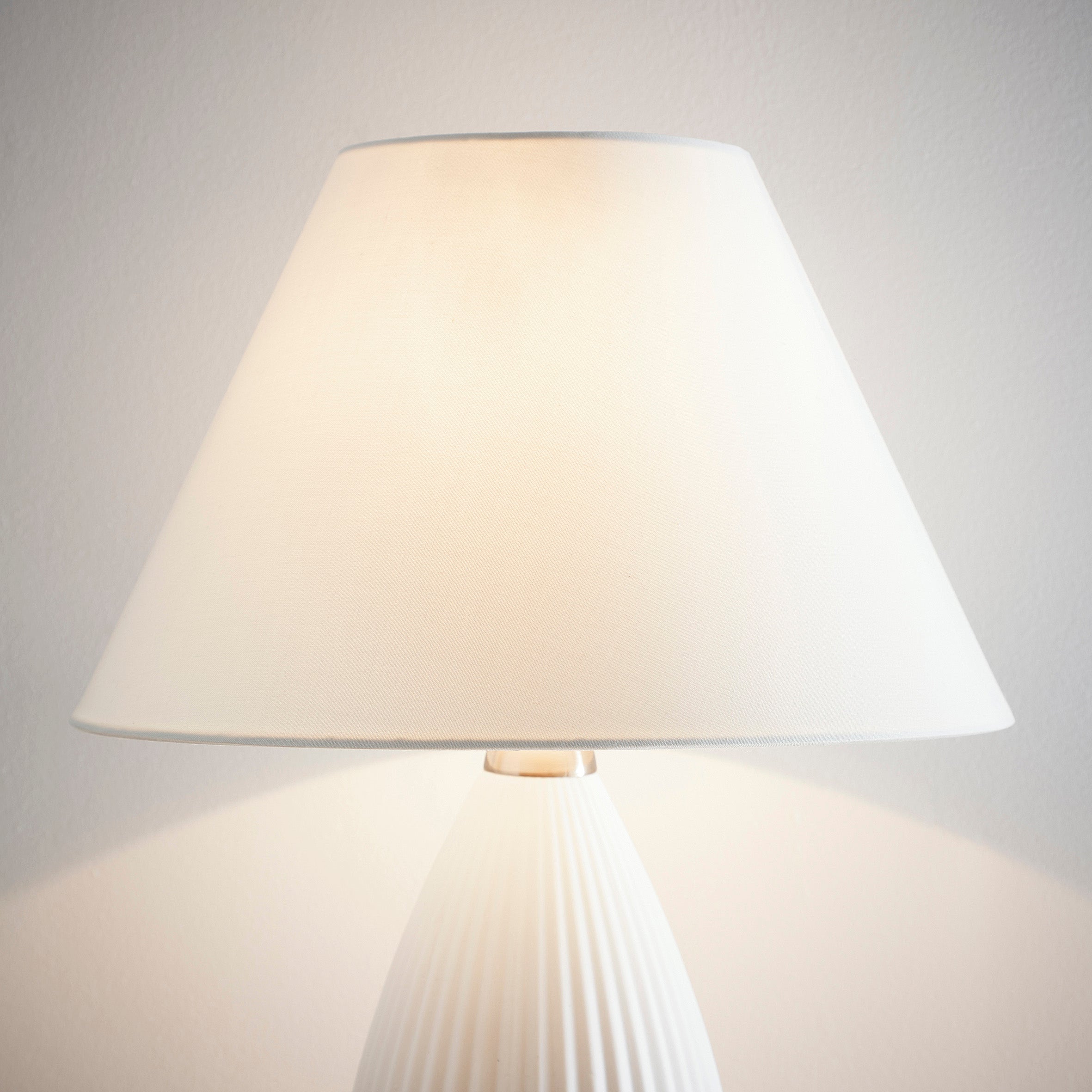 Coolie Lampshade for Modern Table Lamps and Floor Lamps and Ceiling Options in Cream