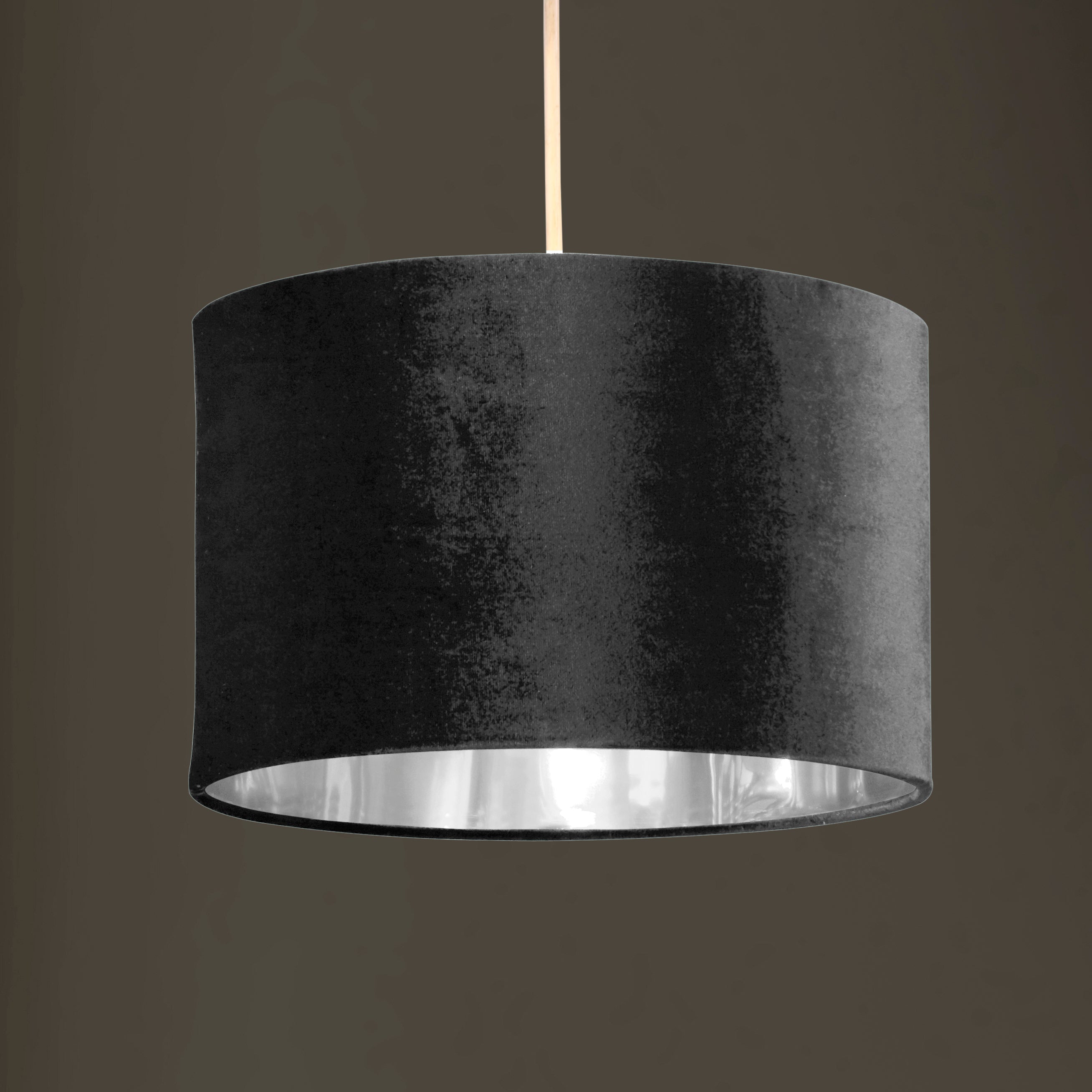 Deco Velvet & Metallic Finish Drum Light Shade